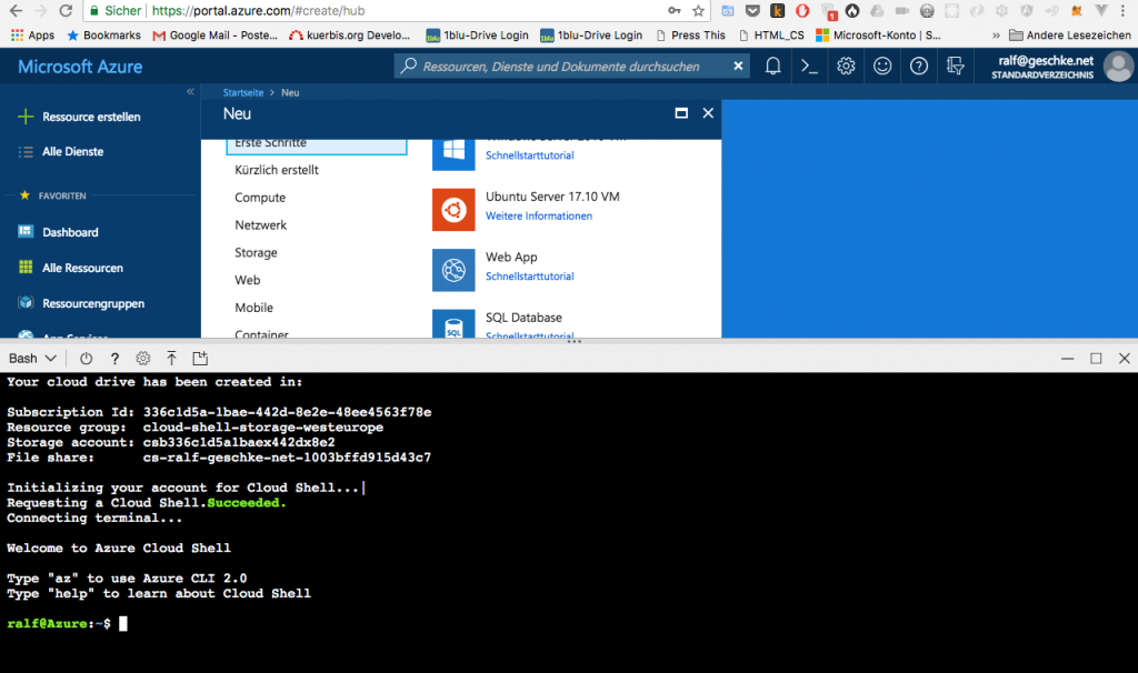 Microsoft Azure App Service: erster Test und Erfahrungen 1