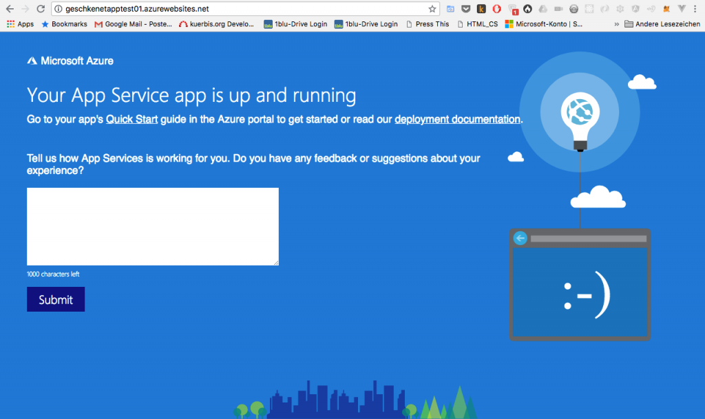 Microsoft Azure App Service: erster Test und Erfahrungen 9