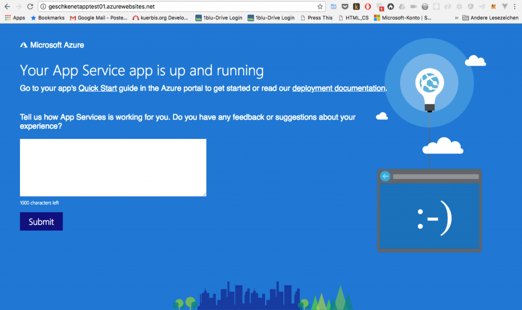 Microsoft Azure App Service: erster Test und Erfahrungen 5