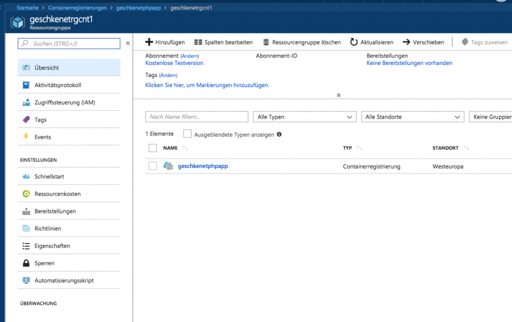 Microsoft Azure Container Instances: erste Eindrücke 5