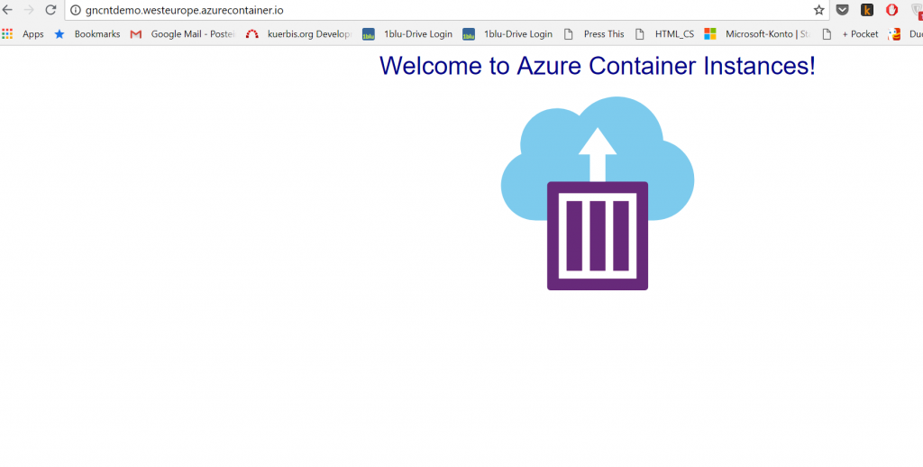 Microsoft Azure Container Instances: erste Eindrücke 2