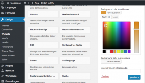 Integration des WordPress Color Pickers in die Widget-Admin-UI 1