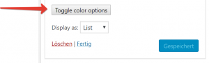 Integration des WordPress Color Pickers in die Widget-Admin-UI 3