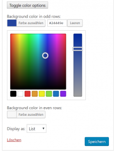 Integration des WordPress Color Pickers in die Widget-Admin-UI 5