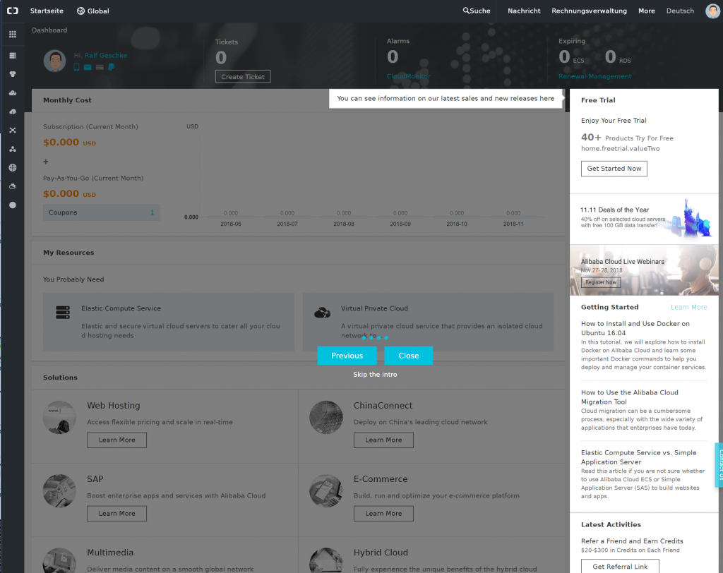Cloud-Geschichten - Teil 2 - Alibaba und die 40 Services 20