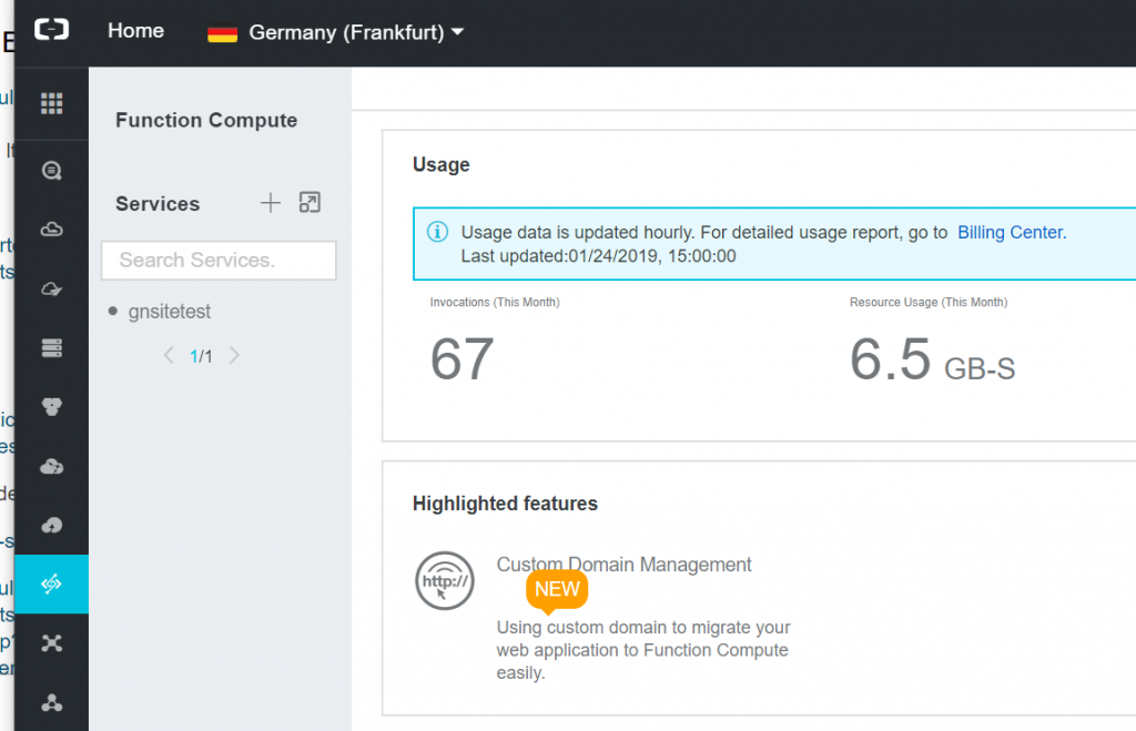 Ein Proxy für das Serverless Computing in der Alibaba Cloud 1