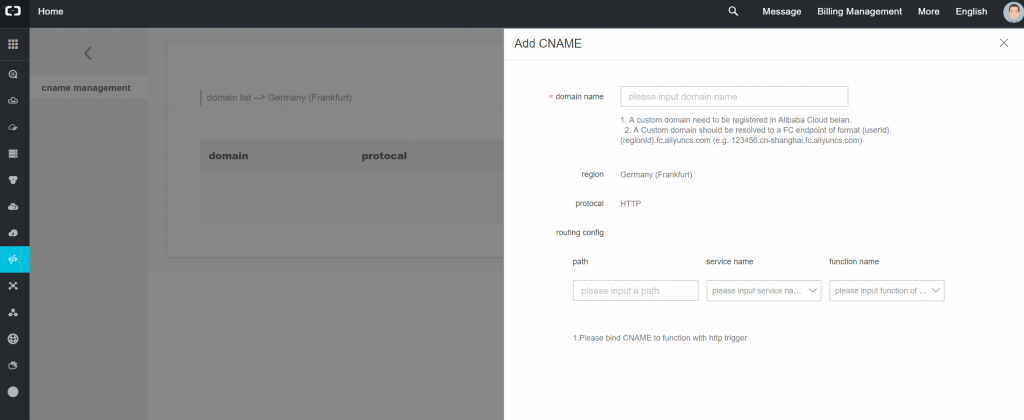 Ein Proxy für das Serverless Computing in der Alibaba Cloud 7