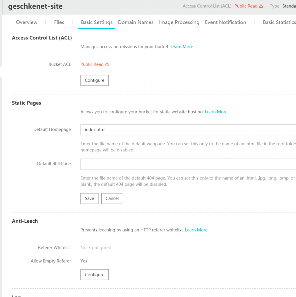 Cloud-Geschichten - Teil 5 - Hosting mit Object Storage Service (OSS) 5