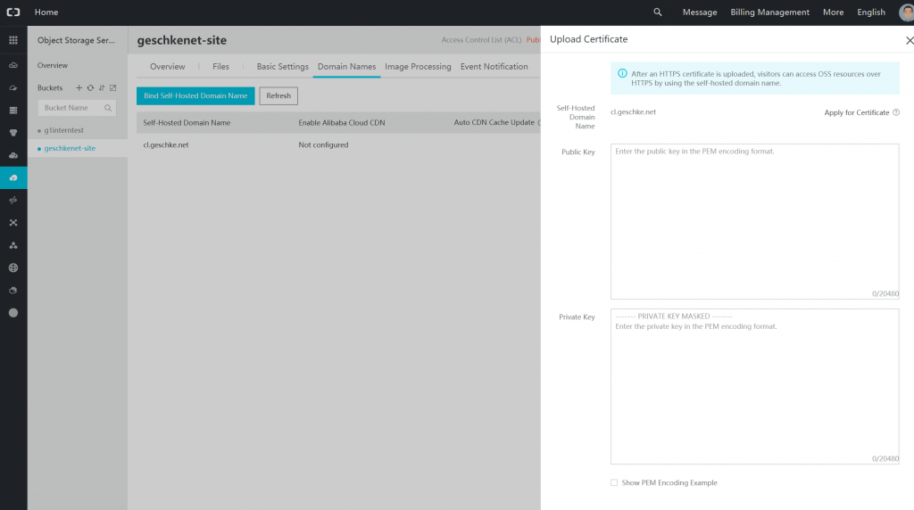 Cloud-Geschichten - Teil 5 - Hosting mit Object Storage Service (OSS) 10
