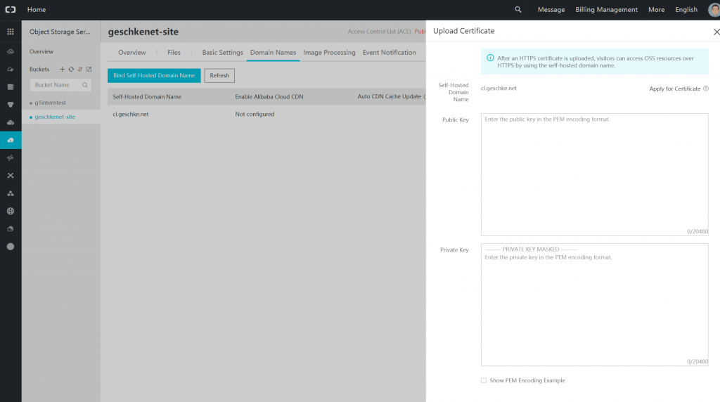 Cloud-Geschichten - Teil 5 - Hosting mit Object Storage Service (OSS) 6