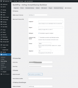 WordPress-Backups mit BackWPup auf Backblaze B2 (ergo S3-Speicher) 9