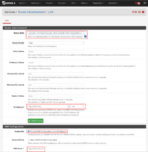 Statische lokale IPv6-Adressen (ULA) im Heimnetz mit pfSense 9