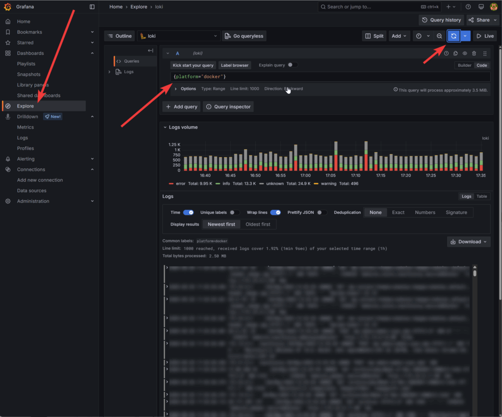 Zentralisiertes Logging von Docker-Containern mit Alloy, Loki und Grafana 6