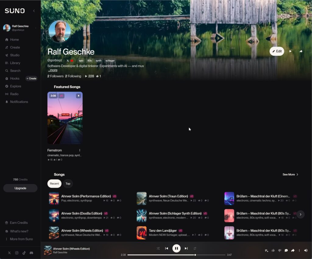 Suno - eine Killeranwendung der KI 6